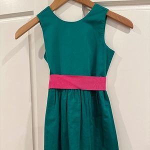 Crew cuts Green and Hot Pink Dress
